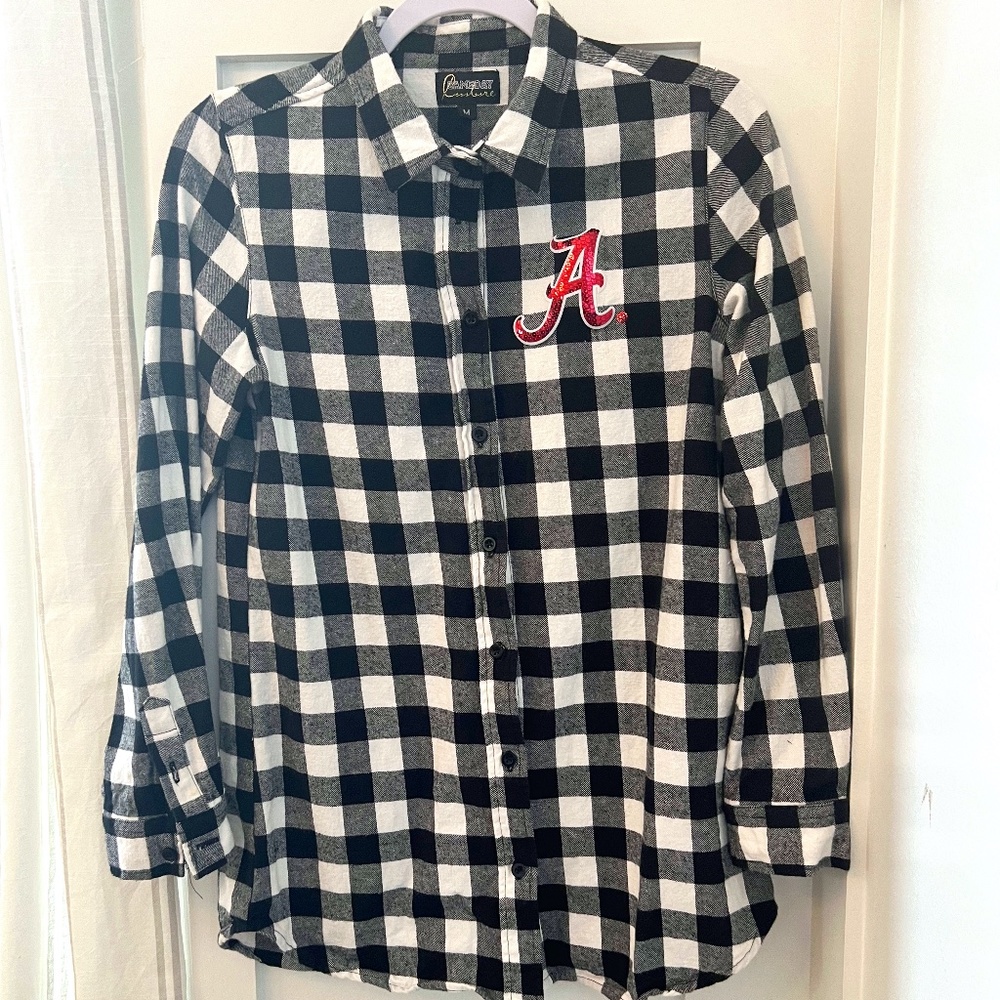 University of Alabama Women's Flannel Shirt - GameDay Couture - Medium